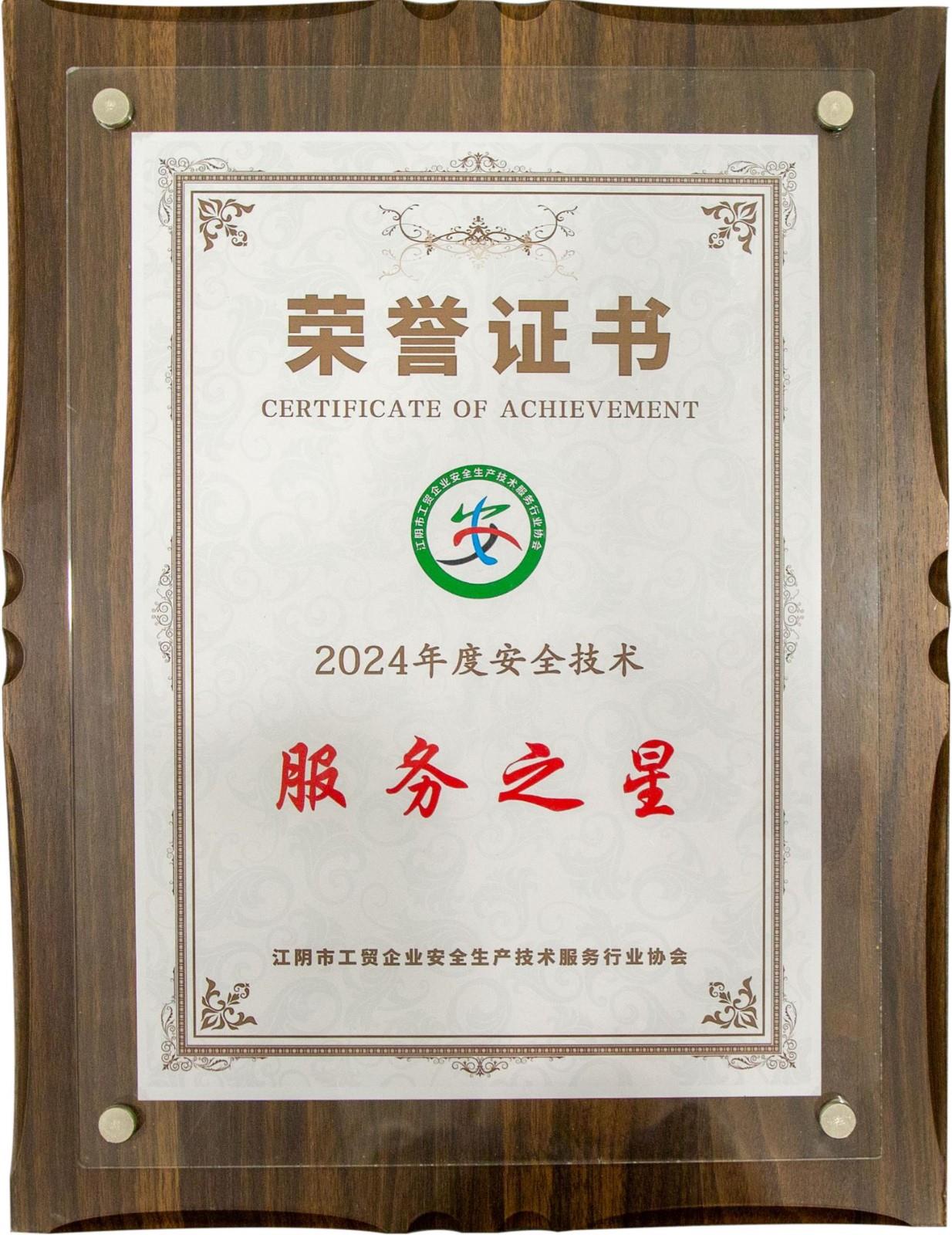 安全技术服务之星